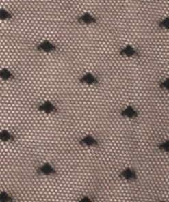 SAS Sheer Lace & Mesh Chemise Lingerie | Black Dot Mesh