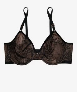 SAS Sheer Mesh Demi Underwire Bra | Black Hue W/Ballet Fever Smooth Lace Bras 12 SAS Sheer Mesh Demi Underwire Bra | Black Hue W/Ballet Fever Smooth Lace Bras