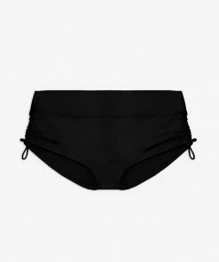 SAS Side Tie Boyshort Bikini Bottoms | Black Hue Swimwear