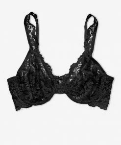 SAS Signature Lace Unlined Underwire Bra | Rich Black Lace Bras