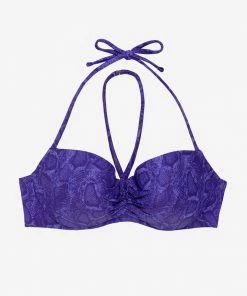 SAS Swim Secret Halter Bikini Top | Electric Python