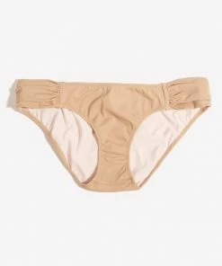 SAS Swim Secret Side Ruched Bikini Bottom | Caramel