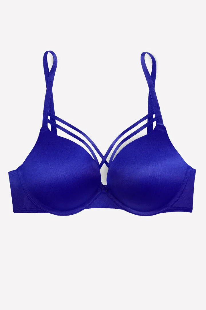 SAS Add 2 Cup Sizes Push-Up Bra | Crazy Cobalt Satin 3 SAS Add 2 Cup Sizes Push-Up Bra | Crazy Cobalt Satin