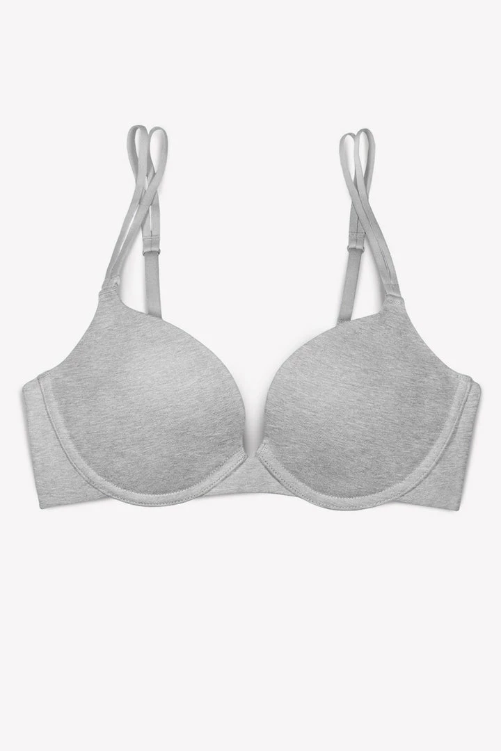 SAS Perfect Push-Up Bra | Light Grey Heather Cotton 4 SAS Perfect Push-Up Bra | Light Grey Heather Cotton