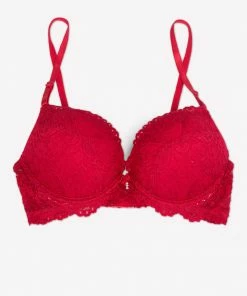 SAS Bras Add 2 Cup Sizes Push-Up Bra | No No Red 10 SAS Bras Add 2 Cup Sizes Push-Up Bra | No No Red