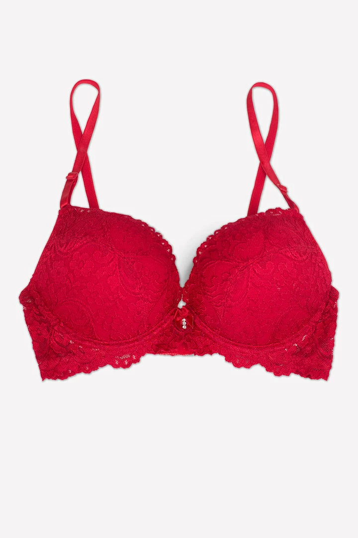 SAS Bras Add 2 Cup Sizes Push-Up Bra | No No Red 4 SAS Bras Add 2 Cup Sizes Push-Up Bra | No No Red