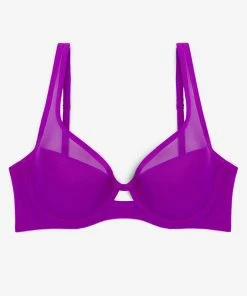 SAS Mesh Plunge Bra | Fierce Violet Mesh Bras