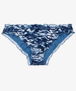 SAS Swimwear Swim Secret Ruffled And Ruched Back Bikini Bottom | Fluid Fantasy Print