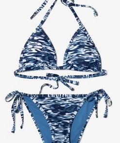 SAS Triangle String Bikini Set | Fluid Fantasy Print Swimwear
