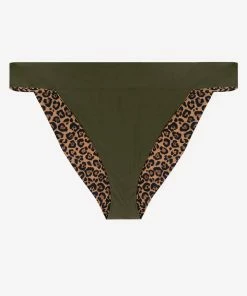 SAS Reversible Banded Bikini Bottom | Classic Leopard/Olive Night