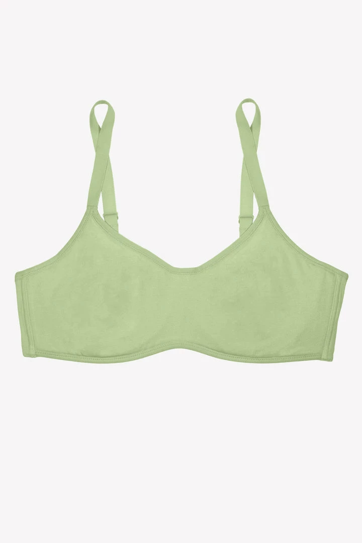 SAS Bras Comfort Cotton Scoop Neck Unlined Underwire Bra | Glass Green 5 SAS Bras Comfort Cotton Scoop Neck Unlined Underwire Bra | Glass Green