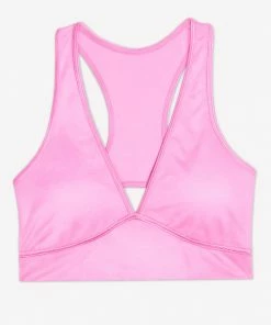 SAS Bras Cut-Out Racerback Bralette | Light Violet Satin