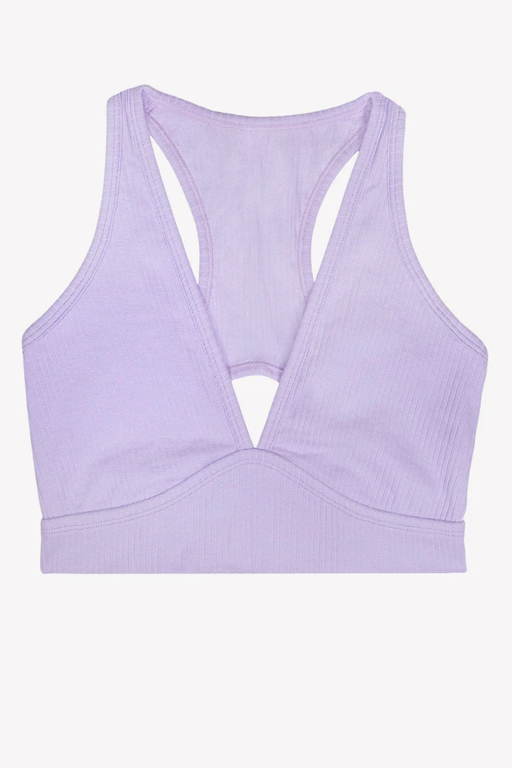 SAS Comfort Cotton Rib Cut-Out Racerback Bralette | Lilac Iris Cotton Bras 8 SAS Comfort Cotton Rib Cut-Out Racerback Bralette | Lilac Iris Cotton Bras
