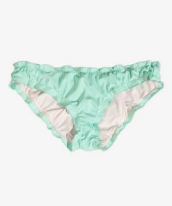 SAS Swim Secret Ruffled And Ruched Back Bikini Bottom | Cool Mint Chip