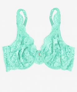 SAS Bras Signature Lace Unlined Underwire Bra | Mint Chip