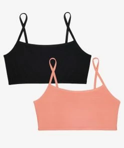 SAS Bras The Naked Cami Bralette 2 Pack | Tuscany Clay/Black Hue Stretch 12 SAS Bras The Naked Cami Bralette 2 Pack | Tuscany Clay/Black Hue Stretch