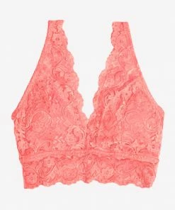 SAS Signature Lace Deep V Bralette 2 Pack | Punchy Peach/Black Hue Bras