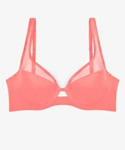 SAS Mesh Plunge Bra | Punchy Peach