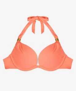 SAS Swim Secret Push-Up Halter Bikini Top | Peach Luster 7 SAS Swim Secret Push-Up Halter Bikini Top | Peach Luster