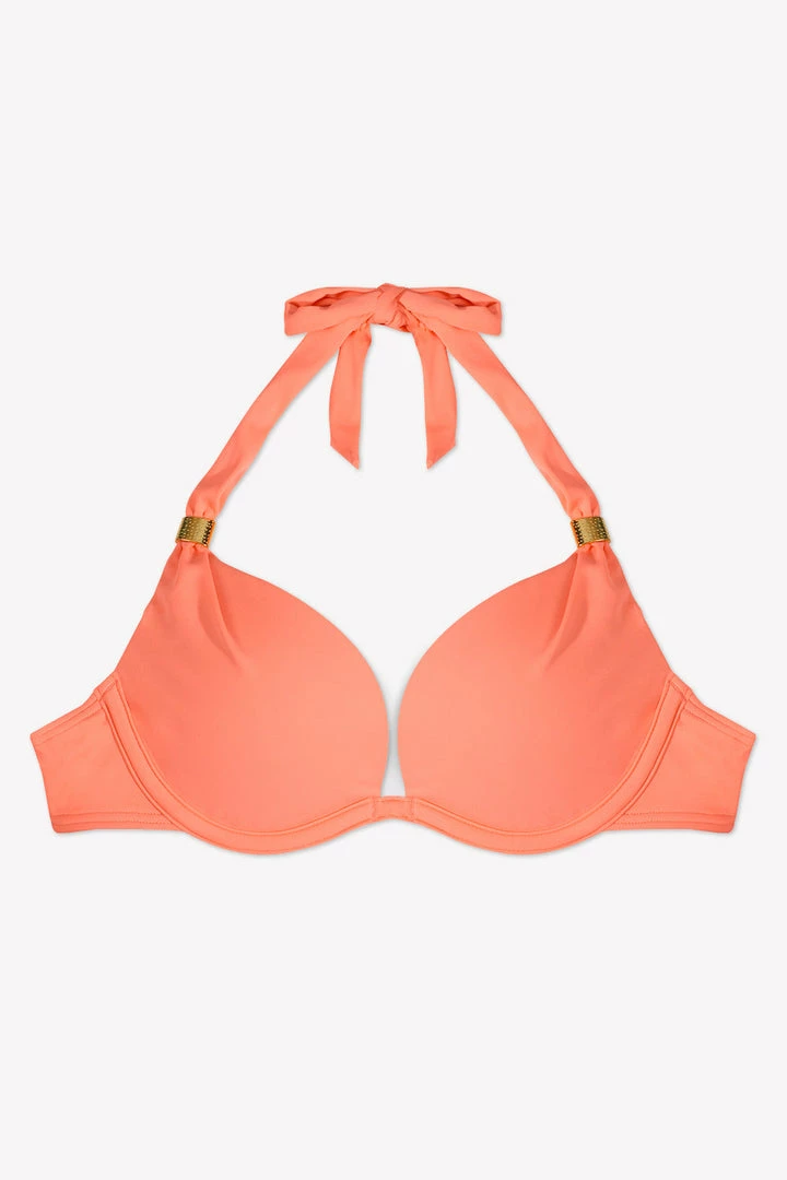 SAS Swim Secret Push-Up Halter Bikini Top | Peach Luster 3 SAS Swim Secret Push-Up Halter Bikini Top | Peach Luster