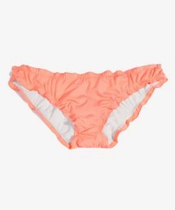 SAS Swim Secret Ruffled And Ruched Back Bikini Bottom | Peach Luster Swimwear