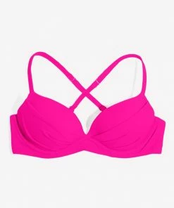 SAS Swim Secret Convertible Push-Up Bikini Top | Fuchsia Sizzle