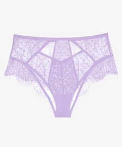 SAS Panties Lace High-Waisted Cheeky Panty | Lilac Iris