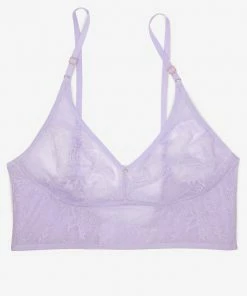 SAS Smooth Lace Longline Bralette | Lilac Iris Smooth Lace Bralettes