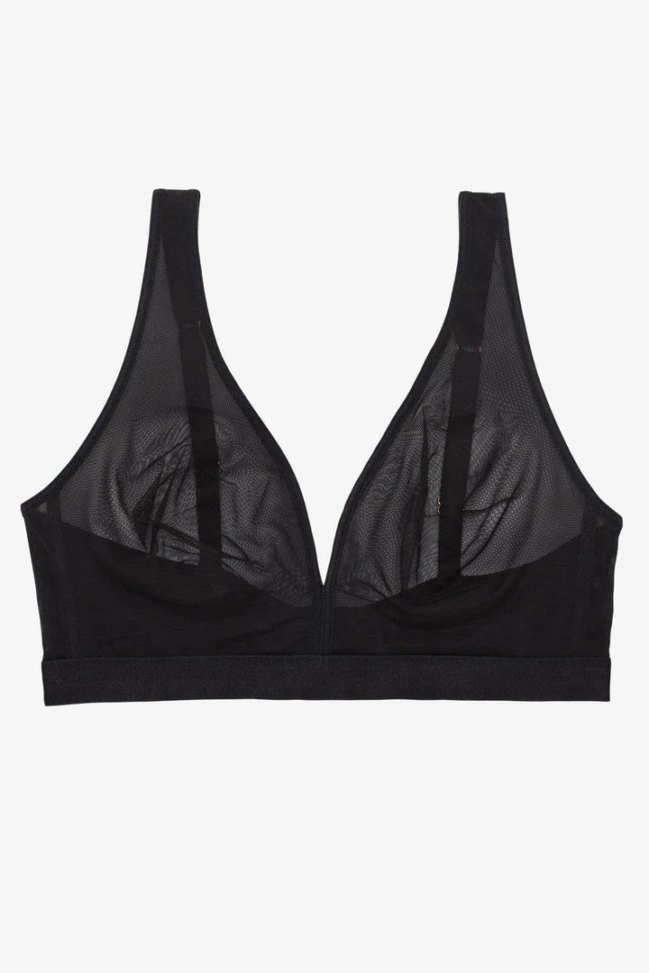SAS Sheer Mesh Plunge Bralette | Black Hue Mesh Bras 6 SAS Sheer Mesh Plunge Bralette | Black Hue Mesh Bras