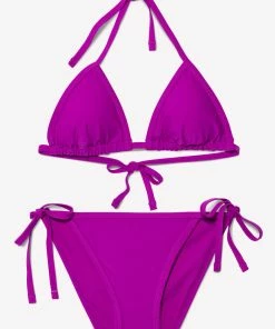 SAS Triangle String Bikini Set | Fierce Violet Swimwear