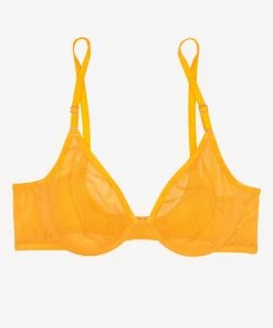 SAS Sheer Mesh Demi Underwire Bra | Saffron