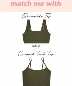 SAS Reversible Banded Bikini Bottom | Classic Leopard/Olive Night