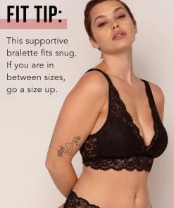 SAS Signature Lace Deep V Bralette | White Bras