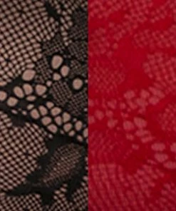 SAS Mesh High Leg Panty 2 Pack | Black Hue/No No Red Smooth Lace