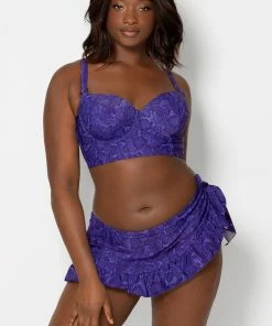 SAS Swimwear Side-Tie Swim Skirt | Electric Python