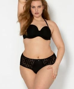 SAS Signature Lace High Waisted Panty | Black Hue