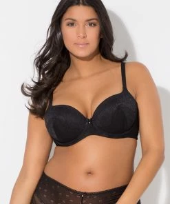 SAS Perfect Demi T-Shirt Bra | Black Lace Micro
