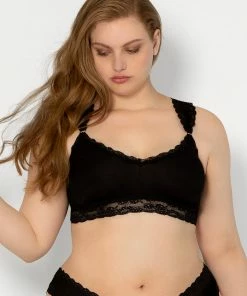 SAS Bras Lace & Mesh Bralette | Black Hue Mesh