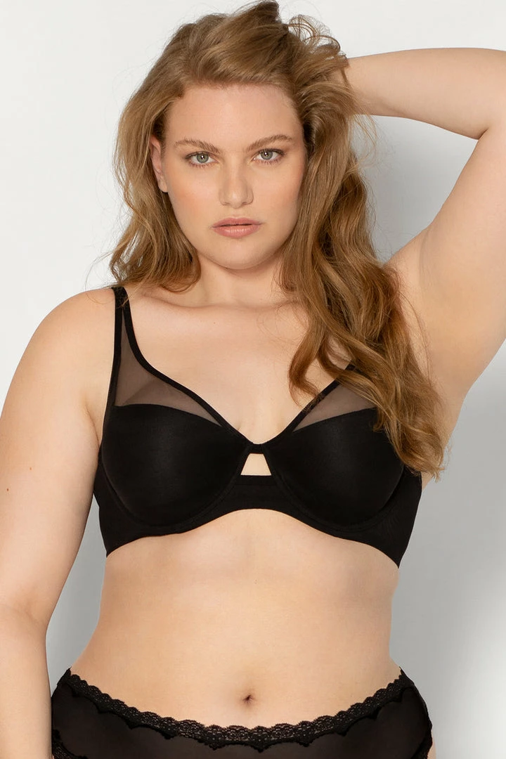 SAS Bras Mesh Plunge Bra | Black Hue Mesh 2 SAS Bras Mesh Plunge Bra | Black Hue Mesh