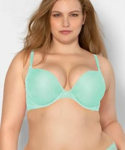 SAS Bras Add 2 Cup Sizes Push-Up Bra | Mint Chip Mesh