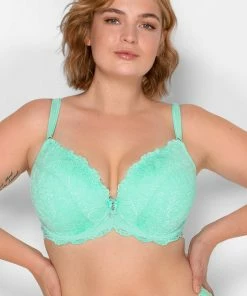 SAS Bras Signature Lace Push-Up Bra | Mint Chip