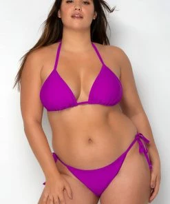 SAS Triangle String Bikini Set | Fierce Violet Swimwear
