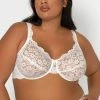 SAS Bras Plus Size Signature Lace Underwire Bra With Added Support | White Lace