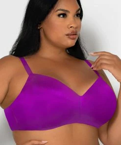 SAS Perfect Wireless Bra | Fierce Violet Satin