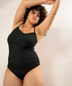 SAS Lounge & Sleepwear The Naked Foundation Cami Tank Top | Black Hue Stretch