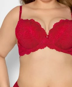 SAS Bras Add 2 Cup Sizes Push-Up Bra | No No Red 12 SAS Bras Add 2 Cup Sizes Push-Up Bra | No No Red
