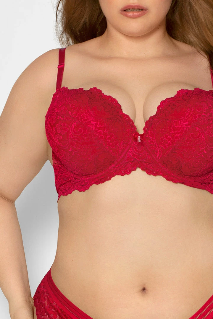 SAS Bras Add 2 Cup Sizes Push-Up Bra | No No Red 6 SAS Bras Add 2 Cup Sizes Push-Up Bra | No No Red