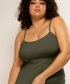 SAS The Naked Cami Tank Top | Olive Night Stretch