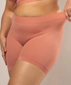 SAS Lounge & Sleepwear The Naked Slip Short 2 Pack | Tuscany Clay/Black Hue Stretch