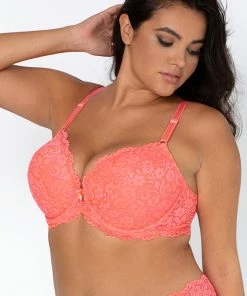 SAS Signature Lace Push-Up Bra | Punchy Peach Bras